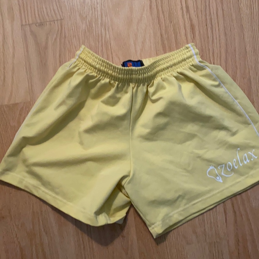 Pretty yellow athletic shorts